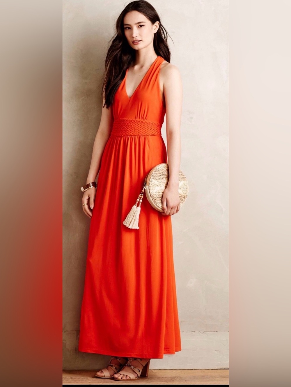 Maeve Yuma Maxi Dress from Anthropologie. Sz 6. Vibrant, vacation, cruise, event